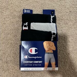Champion Men's Boxer Briefs - Black & Gray - 3 Pack